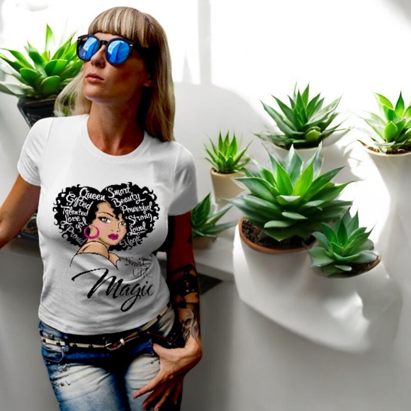 Black Girl Magic Graphic Tee Shirt - Picture 15 of 16